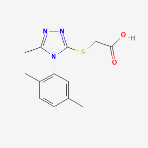 2-{[4-(2,5-dimethylphenyl)-5-methyl-4H-1,2,4-triazol-3-yl]sulfanyl}acetic acid