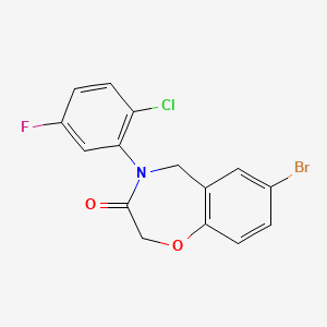 7-bromo-4-(2-chloro-5-fluorophenyl)-4,5-dihydro-1,4-benzoxazepin-3(2H)-one
