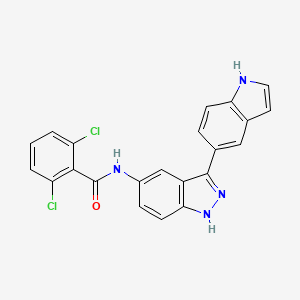 molecular formula C22H14Cl2N4O B2400610 MD2-Tlr4-IN-1 CAS No. 2249801-12-3