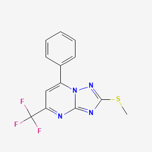 2-(Methylsulfanyl)-7-phenyl-5-(trifluoromethyl)[1,2,4]triazolo[1,5-a]pyrimidine