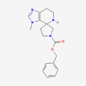 Benzyl 3-methylspiro[6,7-dihydro-5H-imidazo[4,5-c]pyridine-4,3'-pyrrolidine]-1'-carboxylate