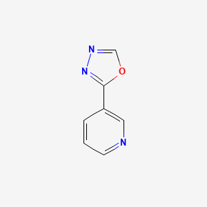 molecular formula C7H5N3O B2400628 2-(Pyridin-3-yl)-1,3,4-oxadiazole CAS No. 18160-05-9; 18160-05-9 ; 65943-95-5