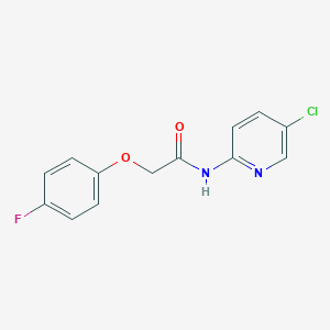 molecular formula C13H10ClFN2O2 B240063 N-(5-chloropyridin-2-yl)-2-(4-fluorophenoxy)acetamide 