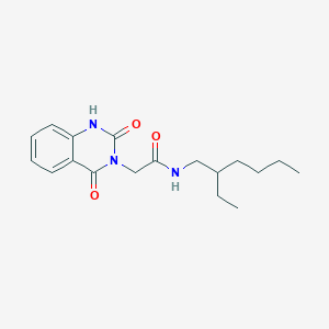 molecular formula C18H25N3O3 B2400633 2-(2,4-dioxo-1H-quinazolin-3-yl)-N-(2-ethylhexyl)acetamide CAS No. 896381-89-8