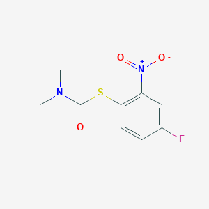 molecular formula C9H9FN2O3S B2400638 S-(4-Fluoro-2-nitrophenyl) dimethylcarbamothioate CAS No. 1820650-79-0