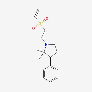 molecular formula C16H23NO2S B2400649 1-(2-Ethenylsulfonylethyl)-2,2-dimethyl-3-phenylpyrrolidine CAS No. 2249330-35-4