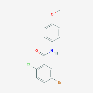 molecular formula C14H11BrClNO2 B240066 5-bromo-2-chloro-N-(4-methoxyphenyl)benzamide 