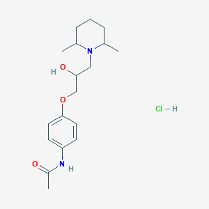 N-(4-(3-(2,6-dimethylpiperidin-1-yl)-2-hydroxypropoxy)phenyl)acetamide hydrochloride