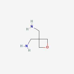 molecular formula C5H12N2O B2400668 [3-(Aminomethyl)oxetan-3-yl]methanamine CAS No. 111511-89-8; 23500-57-4