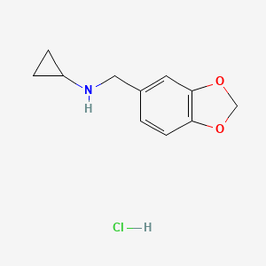 N-(1,3-Benzodioxol-5-ylmethyl)cyclopropanamine hydrochloride