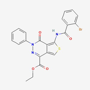 Ethyl 5-[(2-bromobenzoyl)amino]-4-oxo-3-phenylthieno[3,4-d]pyridazine-1-carboxylate