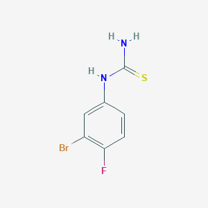 molecular formula C7H6BrFN2S B2400673 3-Bromo-4-fluorophenylthiourea CAS No. 1263376-63-1