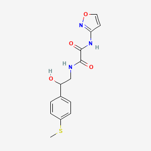 N1-(2-hydroxy-2-(4-(methylthio)phenyl)ethyl)-N2-(isoxazol-3-yl)oxalamide