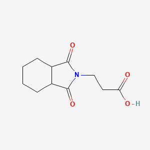 molecular formula C11H15NO4 B2400706 3-(1,3-Dioxo-octahydro-isoindol-2-yl)-propionic acid CAS No. 362000-58-6