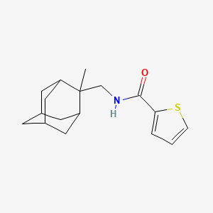 molecular formula C17H23NOS B2400710 N-[(2-methyl-2-adamantyl)methyl]thiophene-2-carboxamide CAS No. 881440-52-4