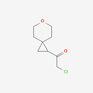 molecular formula C9H13ClO2 B2400711 2-Chloro-1-(6-oxaspiro[2.5]octan-2-yl)ethanone CAS No. 2003614-54-6