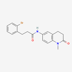 molecular formula C19H19BrN2O2 B2400731 3-(2-溴苯基)-N-(1-甲基-2-氧代-3,4-二氢喹啉-6-基)丙酰胺 CAS No. 1448057-37-1