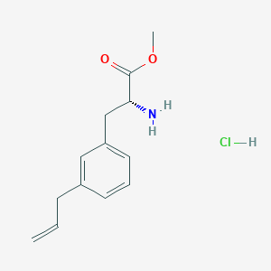 molecular formula C13H18ClNO2 B2400742 Methyl (2R)-2-amino-3-(3-prop-2-enylphenyl)propanoate;hydrochloride CAS No. 2550997-79-8