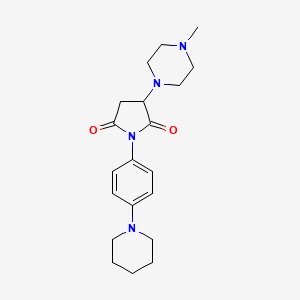 3-(4-Methylpiperazin-1-yl)-1-(4-(piperidin-1-yl)phenyl)pyrrolidine-2,5-dione