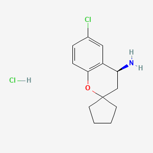 (S)-6-Chlorospiro[chromane-2,1'-cyclopentan]-4-amine hydrochloride