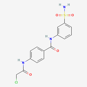 4-(2-chloroacetamido)-N-(3-sulfamoylphenyl)benzamide