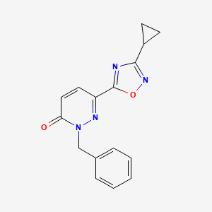 2-benzyl-6-(3-cyclopropyl-1,2,4-oxadiazol-5-yl)pyridazin-3(2H)-one