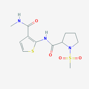 N-(3-(methylcarbamoyl)thiophen-2-yl)-1-(methylsulfonyl)pyrrolidine-2-carboxamide