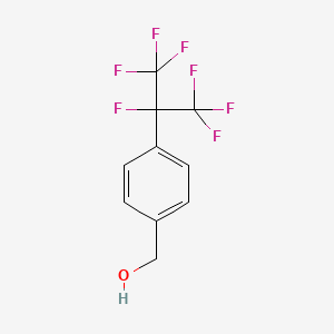 [4-(1,1,1,2,3,3,3-Heptafluoropropan-2-yl)phenyl]methanol