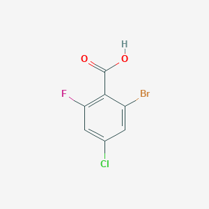 molecular formula C7H3BrClFO2 B2400858 2-Bromo-4-chloro-6-fluorobenzoic acid CAS No. 1082040-61-6