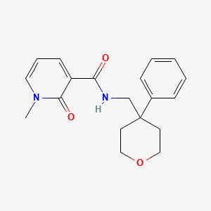 1-methyl-2-oxo-N-((4-phenyltetrahydro-2H-pyran-4-yl)methyl)-1,2-dihydropyridine-3-carboxamide