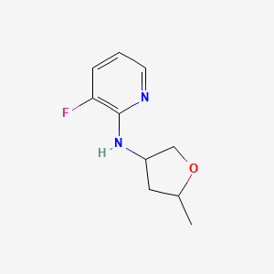 molecular formula C10H13FN2O B2400870 3-氟-N-(5-甲基氧杂环己-3-基)吡啶-2-胺 CAS No. 2007706-03-6
