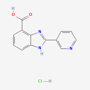 2-Pyridin-3-yl-1H-benzimidazole-4-carboxylic acid;hydrochloride