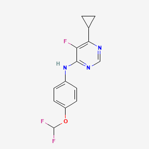 6-Cyclopropyl-N-[4-(difluoromethoxy)phenyl]-5-fluoropyrimidin-4-amine