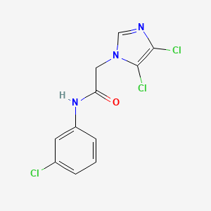 molecular formula C11H8Cl3N3O B2400882 N-(3-chlorophenyl)-2-(4,5-dichloroimidazol-1-yl)acetamide CAS No. 650615-57-9