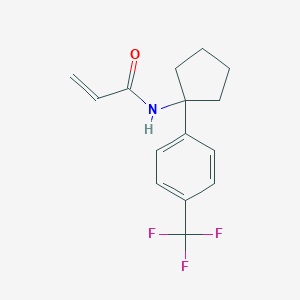 N-[1-[4-(Trifluoromethyl)phenyl]cyclopentyl]prop-2-enamide