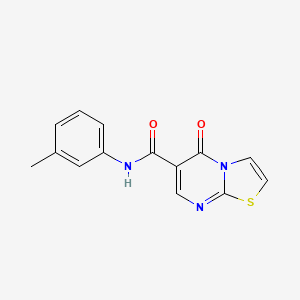 molecular formula C14H11N3O2S B2400898 N-(3-methylphenyl)-5-oxo-[1,3]thiazolo[3,2-a]pyrimidine-6-carboxamide CAS No. 851943-80-1