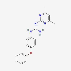 molecular formula C19H19N5O B2400900 N-(4,6-dimethylpyrimidin-2-yl)-N'-(4-phenoxyphenyl)guanidine CAS No. 376625-51-3