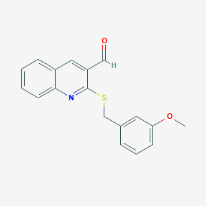 2-[(3-Methoxybenzyl)sulfanyl]-3-quinolinecarbaldehyde