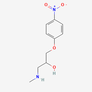 molecular formula C10H14N2O4 B2400918 [2-Hydroxy-3-(4-nitrophenoxy)propyl](methyl)amine CAS No. 133228-94-1