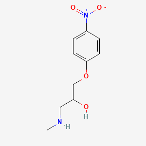 molecular formula C10H14N2O4 B2400918 [2-羟基-3-(4-硝基苯氧基)丙基]甲基胺 CAS No. 133228-94-1