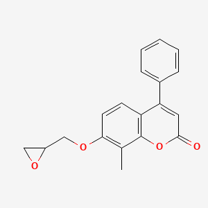 8-methyl-7-(oxiran-2-ylmethoxy)-4-phenyl-2H-chromen-2-one