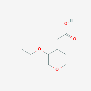 2-(3-Ethoxyoxan-4-yl)acetic acid