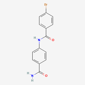 4-bromo-N-(4-carbamoylphenyl)benzamide