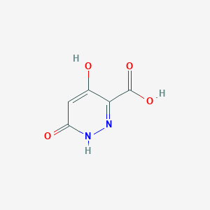 molecular formula C5H4N2O4 B2400938 4,6-Dihydroxypyridazine-3-carboxylic acid CAS No. 1442437-21-9