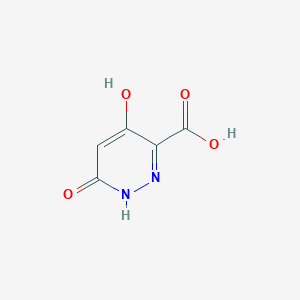 molecular formula C5H4N2O4 B2400938 Ácido 4,6-dihidroxipiridazina-3-carboxílico CAS No. 1442437-21-9