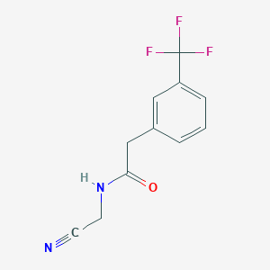 molecular formula C11H9F3N2O B2400948 N-(cyanomethyl)-2-[3-(trifluoromethyl)phenyl]acetamide CAS No. 1311720-72-5