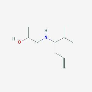 molecular formula C10H21NO B2400954 1-[(2-Methylhex-5-en-3-yl)amino]propan-2-ol CAS No. 861643-28-9