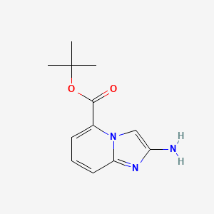 molecular formula C12H15N3O2 B2400958 Tert-butyl 2-aminoimidazo[1,2-a]pyridine-5-carboxylate CAS No. 2248381-97-5
