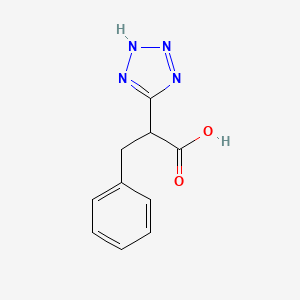 molecular formula C10H10N4O2 B2400960 3-phenyl-2-(1H-tetrazol-5-yl)propanoic acid CAS No. 1211803-44-9