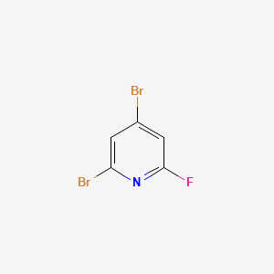 molecular formula C5H2Br2FN B2400976 2,4-Dibromo-6-fluoropyridine CAS No. 1622844-17-0
